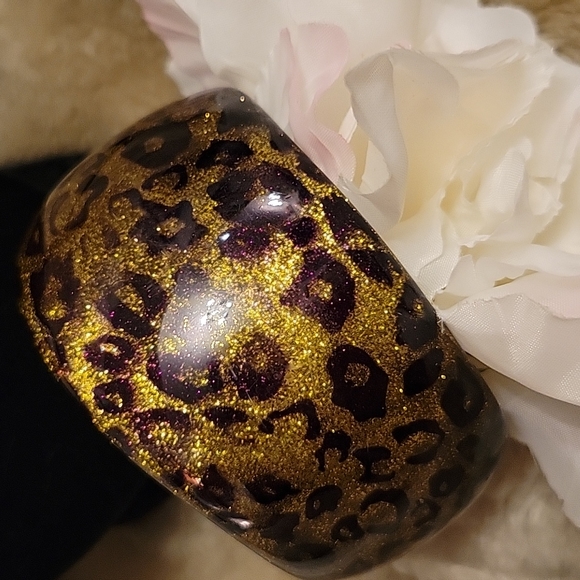 Bracelet Plastic Gold and Black - Picture 5 of 5